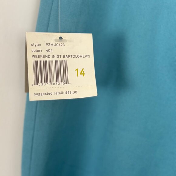 Liz Claiborne Pants Women Size 14 Turquoise NWT - Picture 5 of 11